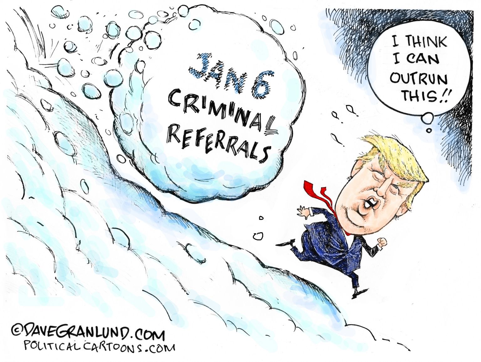 Trump criminal referral - Editorial Cartoon