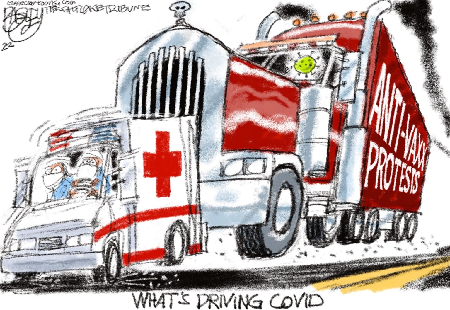 Canadian Truckers Cartoon