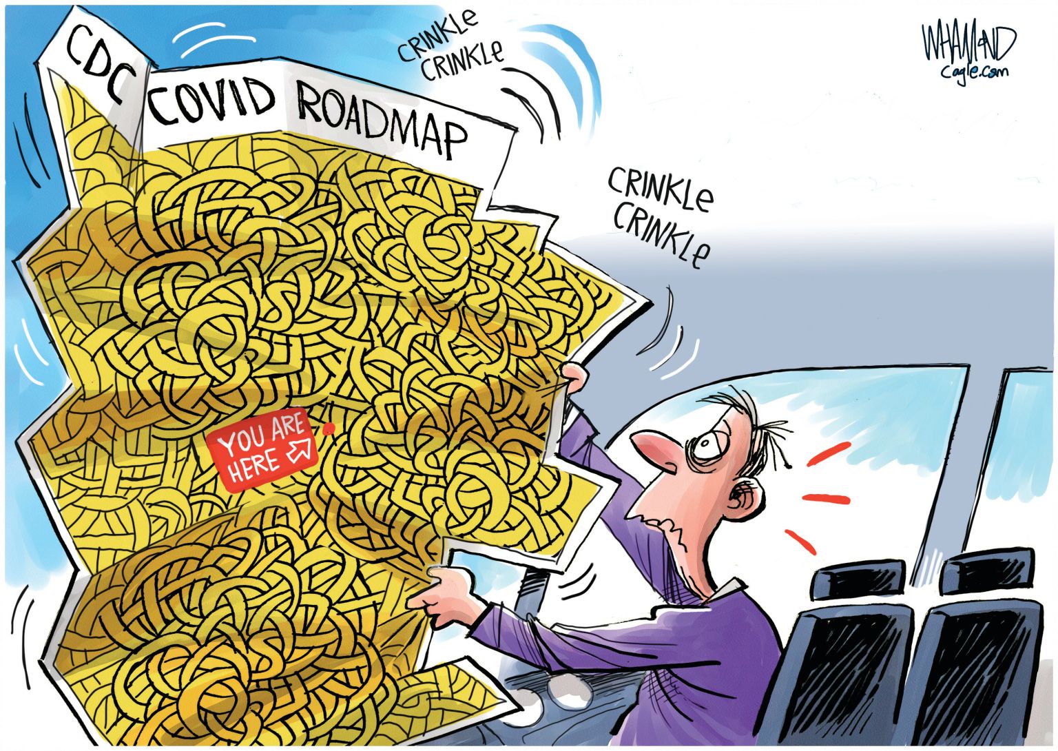 CDC Covid Roadmap | News JustIN Poltitical Cartoon