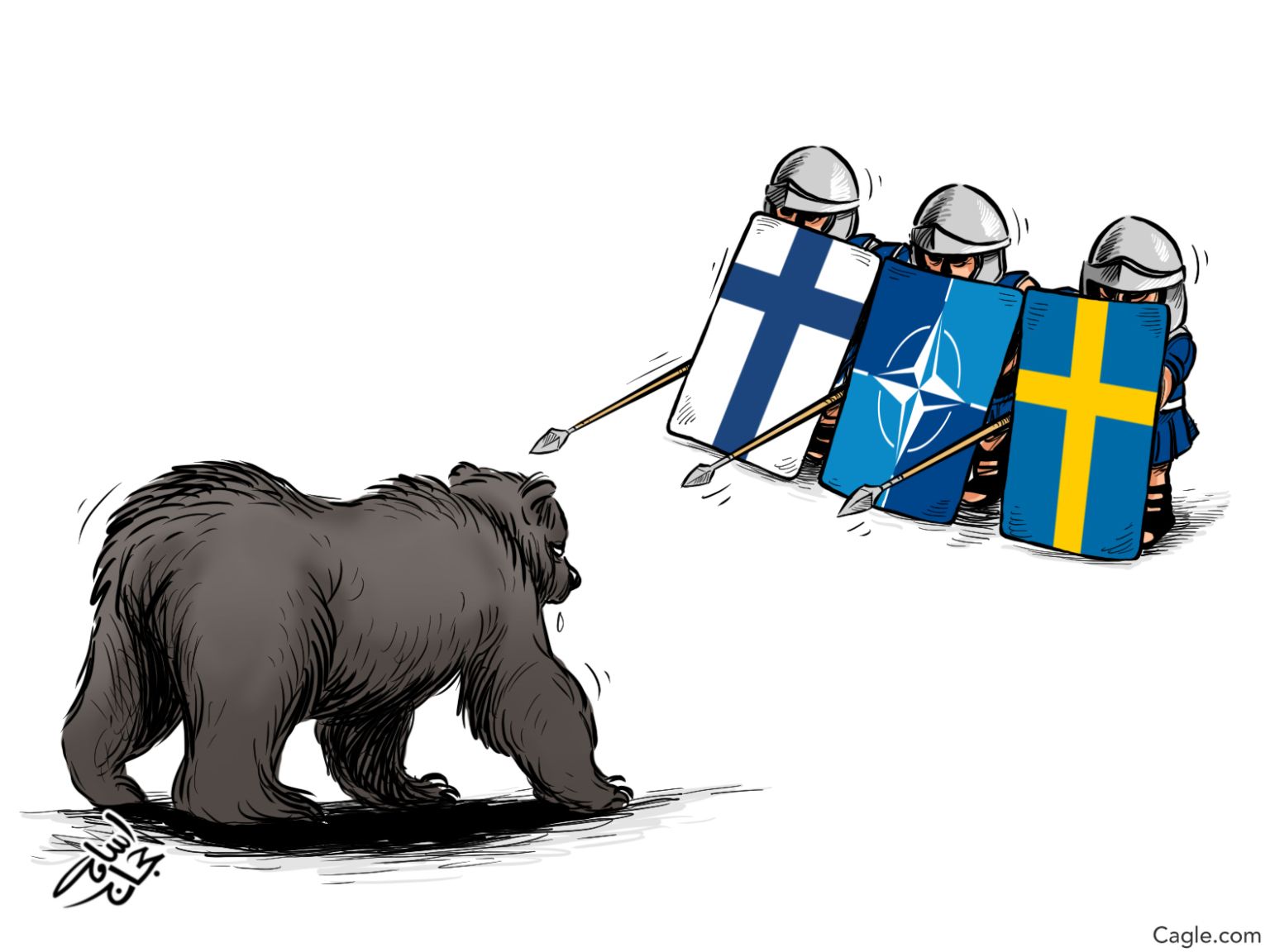 Finland and Sweden may join Nato - News JustIN Political Cartoon - newsjustin.press