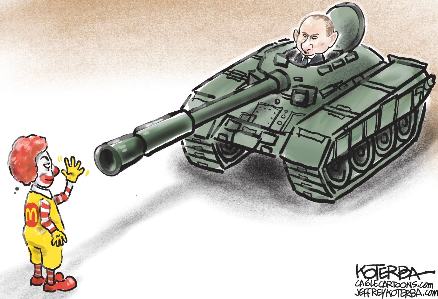 McDonalds Leaves Russia - newsjustin.press News JustIN Political Cartoon