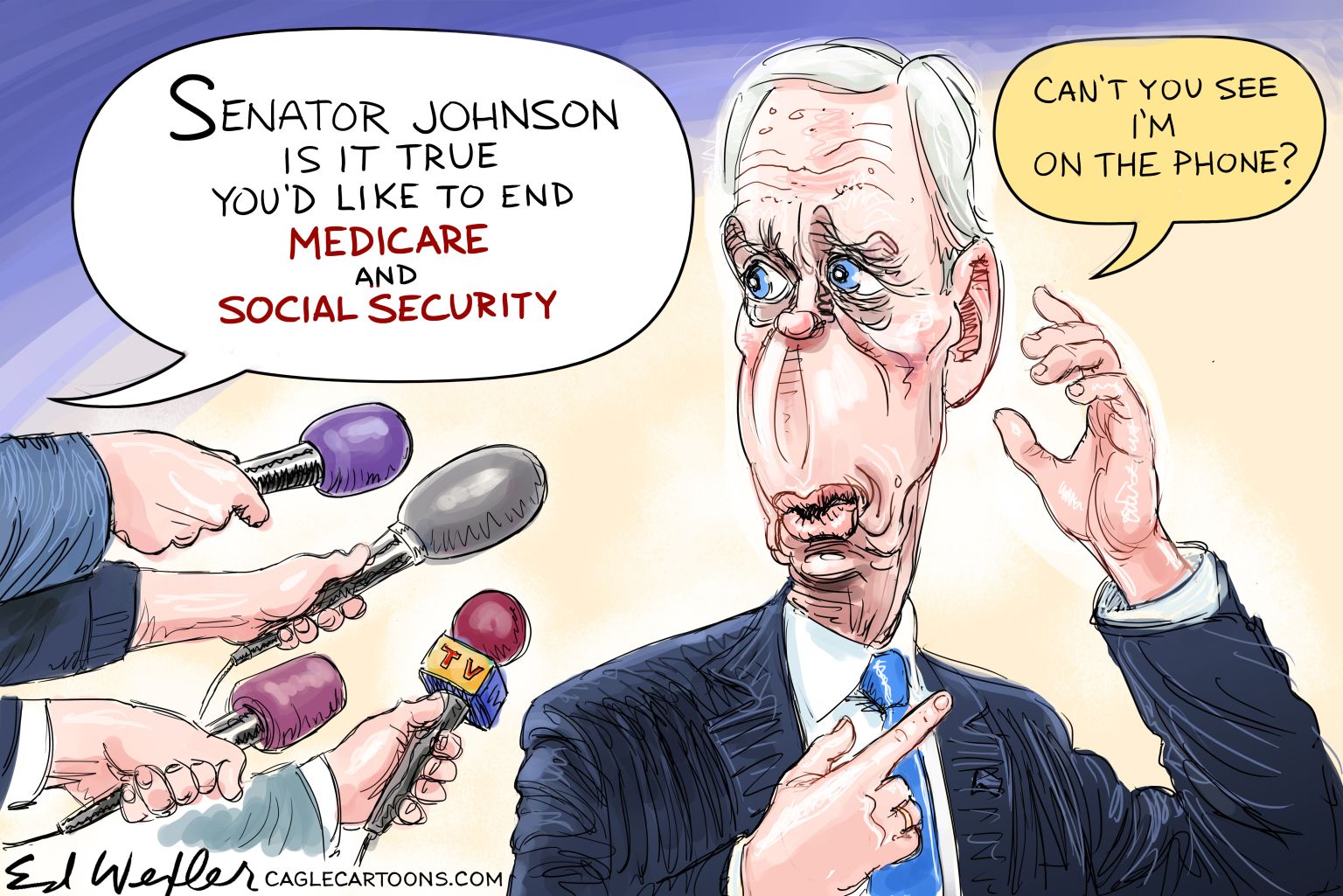 Ron Johnson Medicare Social Security Phone - newsjustin.press - Editorial Carto