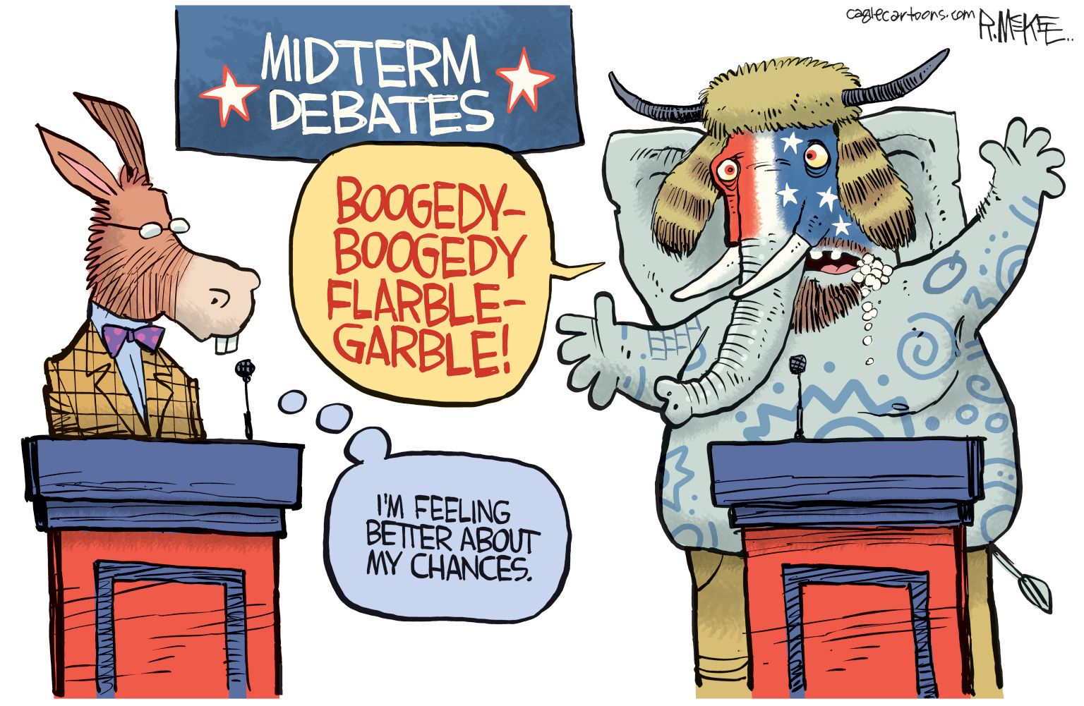 Wacky GOP Candidates - editorial cartoon - newsjustin.press