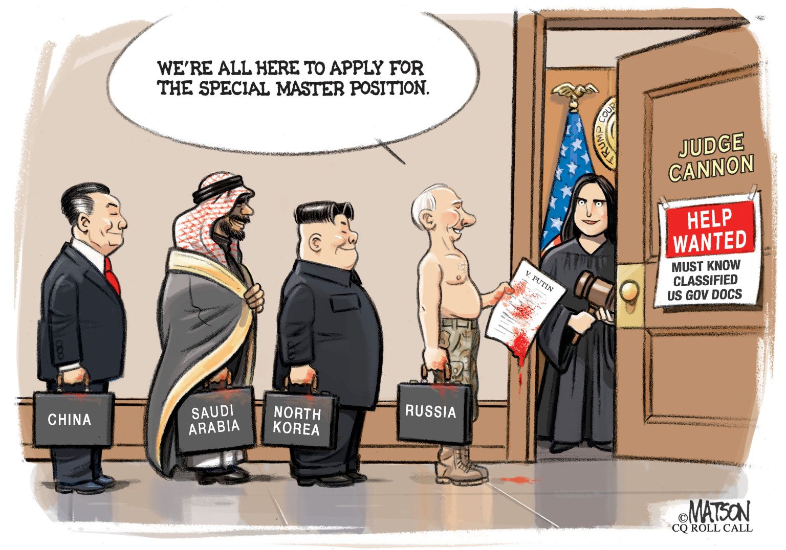 Special Master Job Fair - newsjustin.press - editorial cartoon