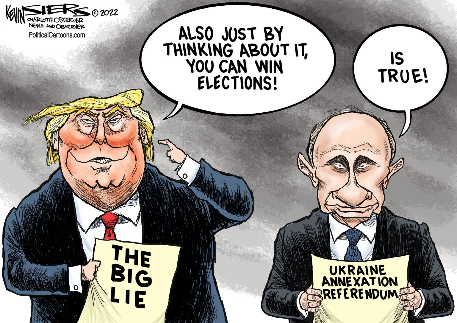 Russian Referendum Sham - newsjustin.press - editorial cartoon
