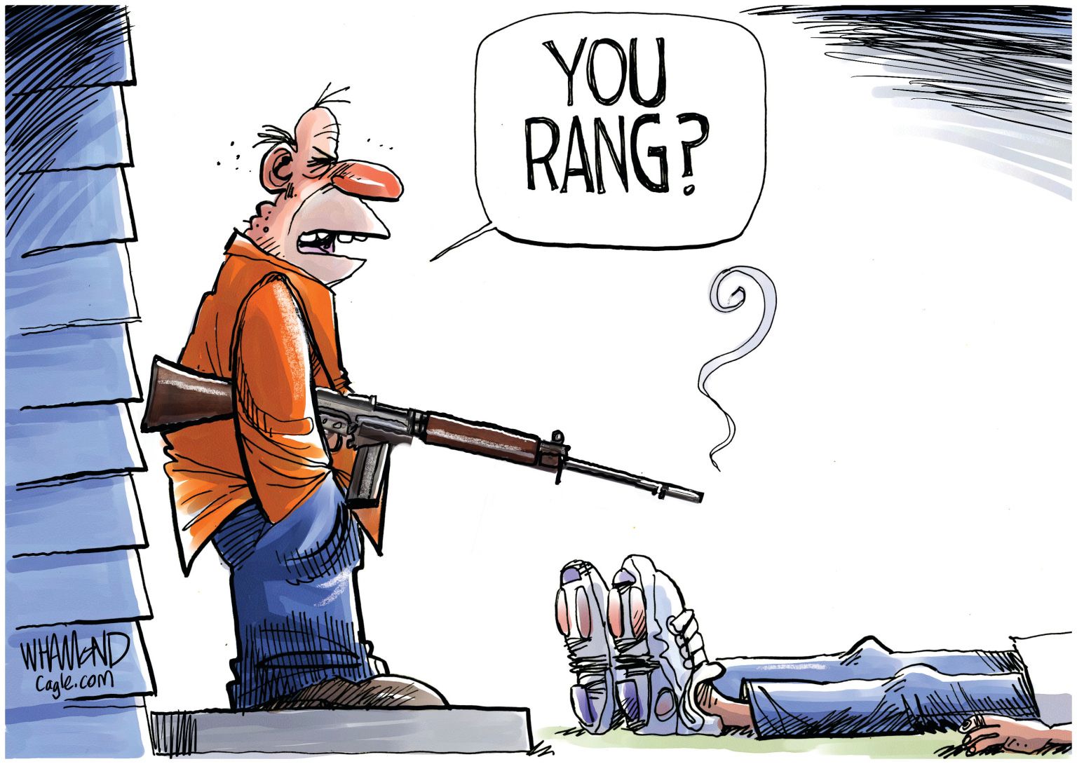 newsjustin.press - In America, knocking on the wrong door will get you shot