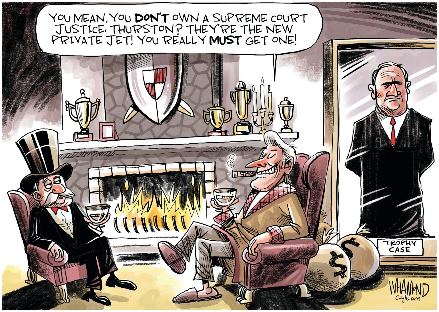 Supreme Court Justice Trophy - newsjustin.press - political cartoon