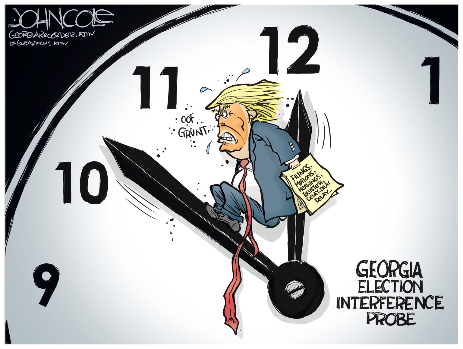 newsjustin.press - Trump and Georgia election probe - political cartoon