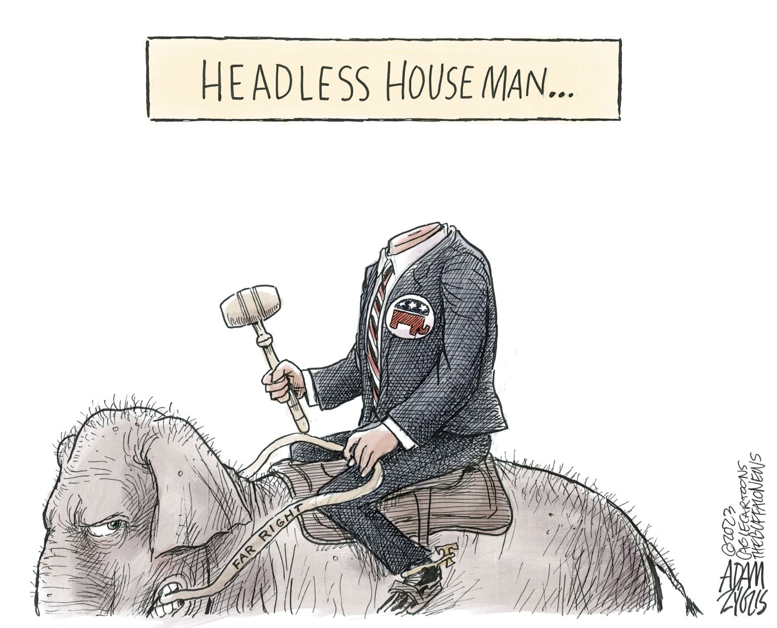House Speakership - newsjustin.press political cartoon